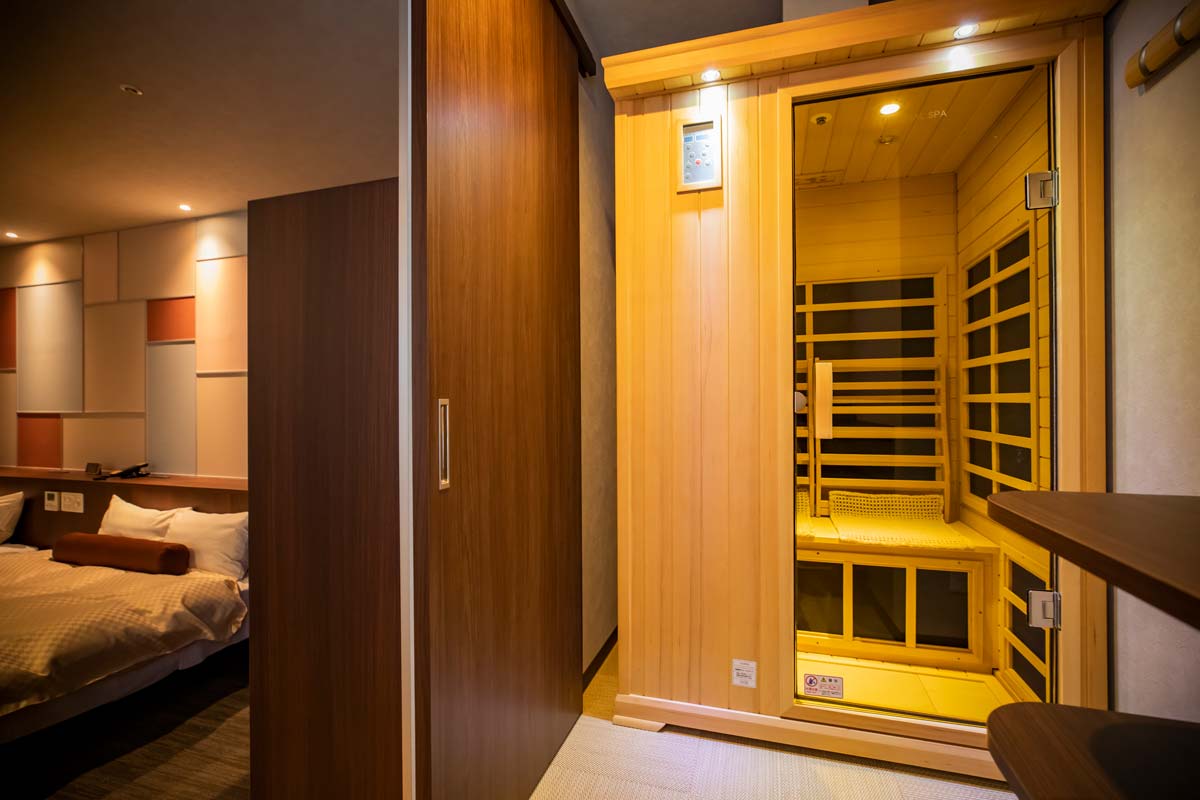 Low-temperature sauna in Premium Japanese/Western room